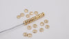 Gold Round 4 mm Nugget Beads, 20 Pc Round Rondelle Spacer Beads #3461, Nugget Shaped Heishi Bead