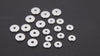 Silver Spacer Beads, 1.2 mm Thick  Round Discs, 20 pcs Rondelle Donuts Findings