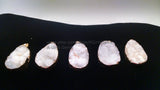 Gold Edge White Druzy Pendant, Natural Crystal Quartz Charm, Necklace Jewelry Supplies - A Girls Gems