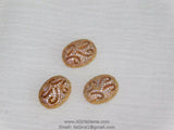 Egg Beads, Gold Oval Beads 11 x 15 mm, CZ Micro Pave Beads *Elegant* Filigree Focal Bead Spacers