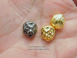 Tiger Charm Beads, 2 Pcs Gold or Black Leopard Cat Focal Bead #91, Gold Tiger Animal