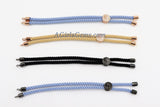 Milian Silk Cord Half Finished Bracelet, Adjustable Half Bracelets, *Upgraded* Tree of Life Bead Slide Bead