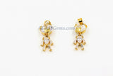 Teddy Bear Charm Pendants, 2 Pieces CZ Micro Pave Gold Crystal Movable Baby Bears Charms, Movable Dangle Animal Pendants