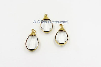 Gold Crystal Pendants - A Girls Gems