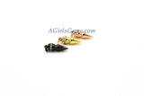 CZ Micro Pave Spike Charms, Dangle Dagger Charm #11, Cubic Zirconia Point Charm