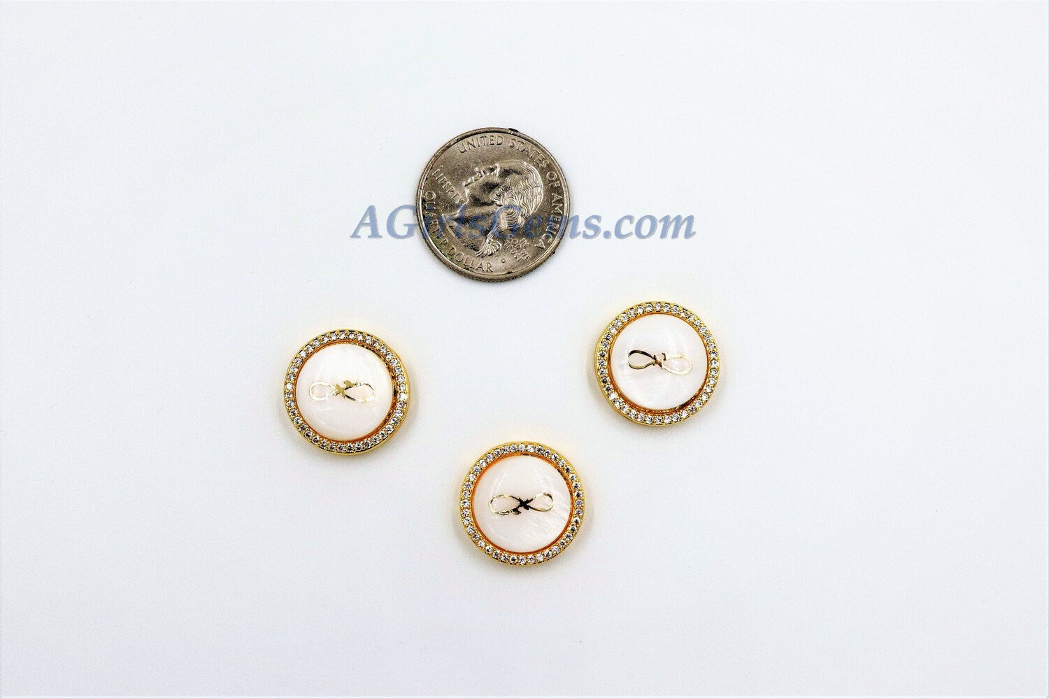 CZ Micro Pave, Infinity Shell Gold Gilding Mother of Pearl #54, Figure 8 Gilded Round Connectors, Family Necklace/Bracelet/Tassel Charms
