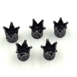 CZ Micro Pave Crown Shaped Beads, 3 Pcs King Crown Spacer #517, Beaded Bracelets Necklaces