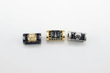 CZ Micro Pave Skull Head Rectangle Beads, Anchor Gold Black Pave Bracelet Beads, Square Spacers for Men's Jewelry Findings