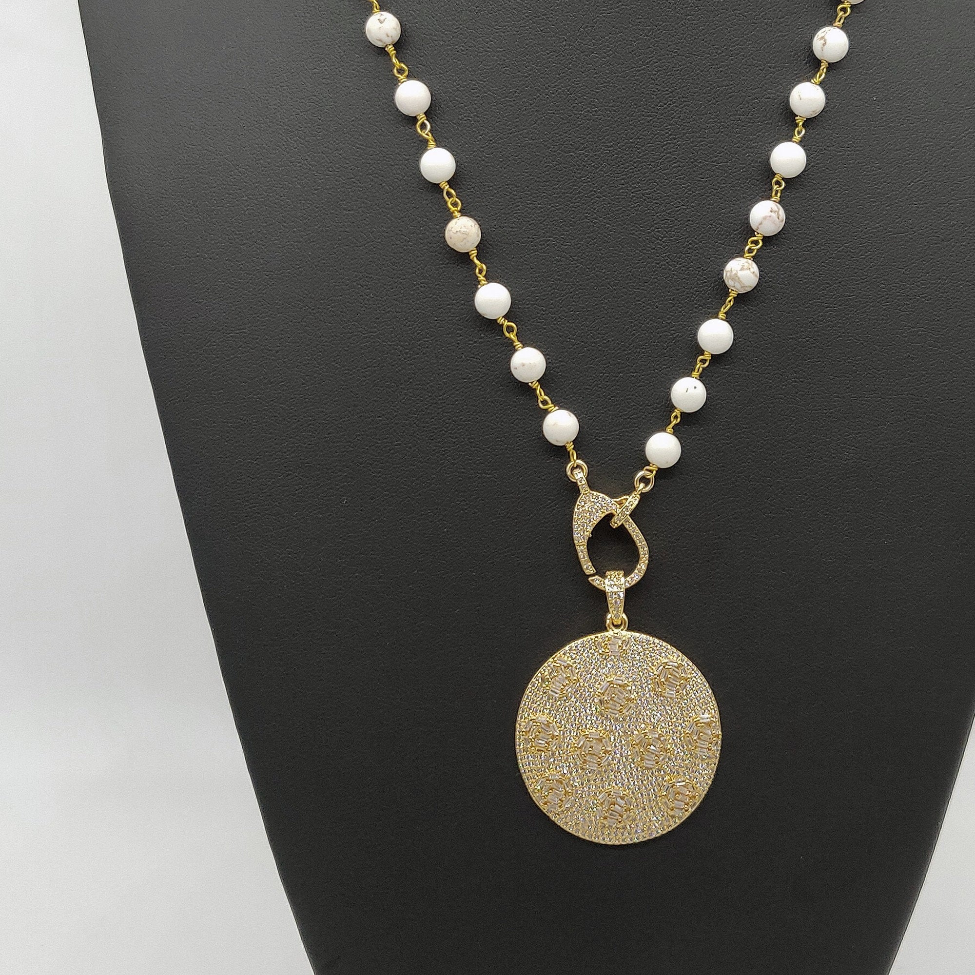 Gold Disc Necklace - A Girls Gems