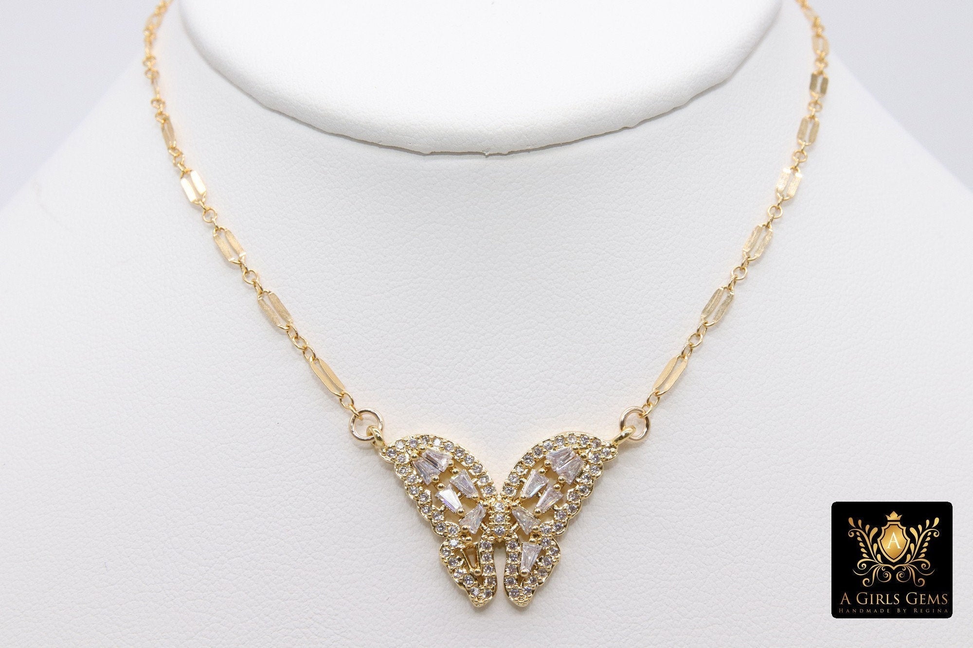 Monarch Butterfly Necklace - A Girls Gems