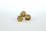 CZ Micro Pave Round Balls, Gold Beads Spacer Focal Beads - A Girls Gems