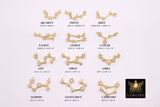 Taurus Zodiac Necklace, 14 k Gold Horoscope Sign Constellation Rainbow Choker, Clear Cubic Zirconia - A Girls Gems