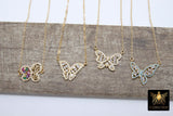 Monarch Butterfly Charm Necklace - A Girls Gems