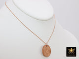 Genuine Coin Necklace, 14 K Rose Gold Filled Dainty Chain with Elephant Medallion - A Girls Gems