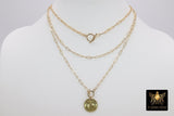 14 K Gold Filled Toggle Double Wrap Necklace - A Girls Gems