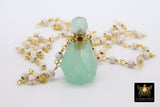 Essence Oil Bottle Rosary Chain Necklace - A Girls Gems