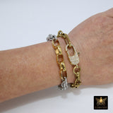 Gold Wrap Bracelet, Chunky Chain Link Bracelet, Gold Large Brass Chain - A Girls Gems