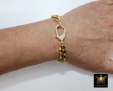 Gold Wrap Bracelet, Chunky Link Bracelet, 304 Gold Stainless Curb Chain Jewelry - A Girls Gems