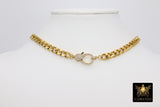 Gold Wrap Necklace, Chunky Link Bracelet, 304 Gold Stainless Curb Chain Jewelry - A Girls Gems