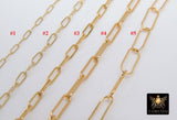 14K Gold Large Toggle Bar Necklace, Large Double Wrap Rectangle Oval Chain Link Everyday Choker