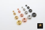 Rose Gold Spacer Beads, 4/6/8/10 mm Round Discs - A Girls Gems