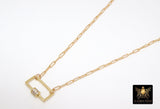 Front Clasp Necklace, 14 K Gold Filled Screw Clasp Wrap Choker