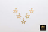 14 K Gold Filled Star Charms, 14 20 Jewelry, 9.5 x 8 mm Constellation Dangle Charms #2156