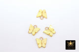 Butterfly Charms, 2 Pc Yellow Small Resin Butterflies, Black Monarch Gold Pendants, Earrings or Necklaces - A Girls Gems