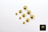 Gold Spacer Beads, Silver Round Saucer Beads, 20 pcs Rondelle Donut Beads #2511