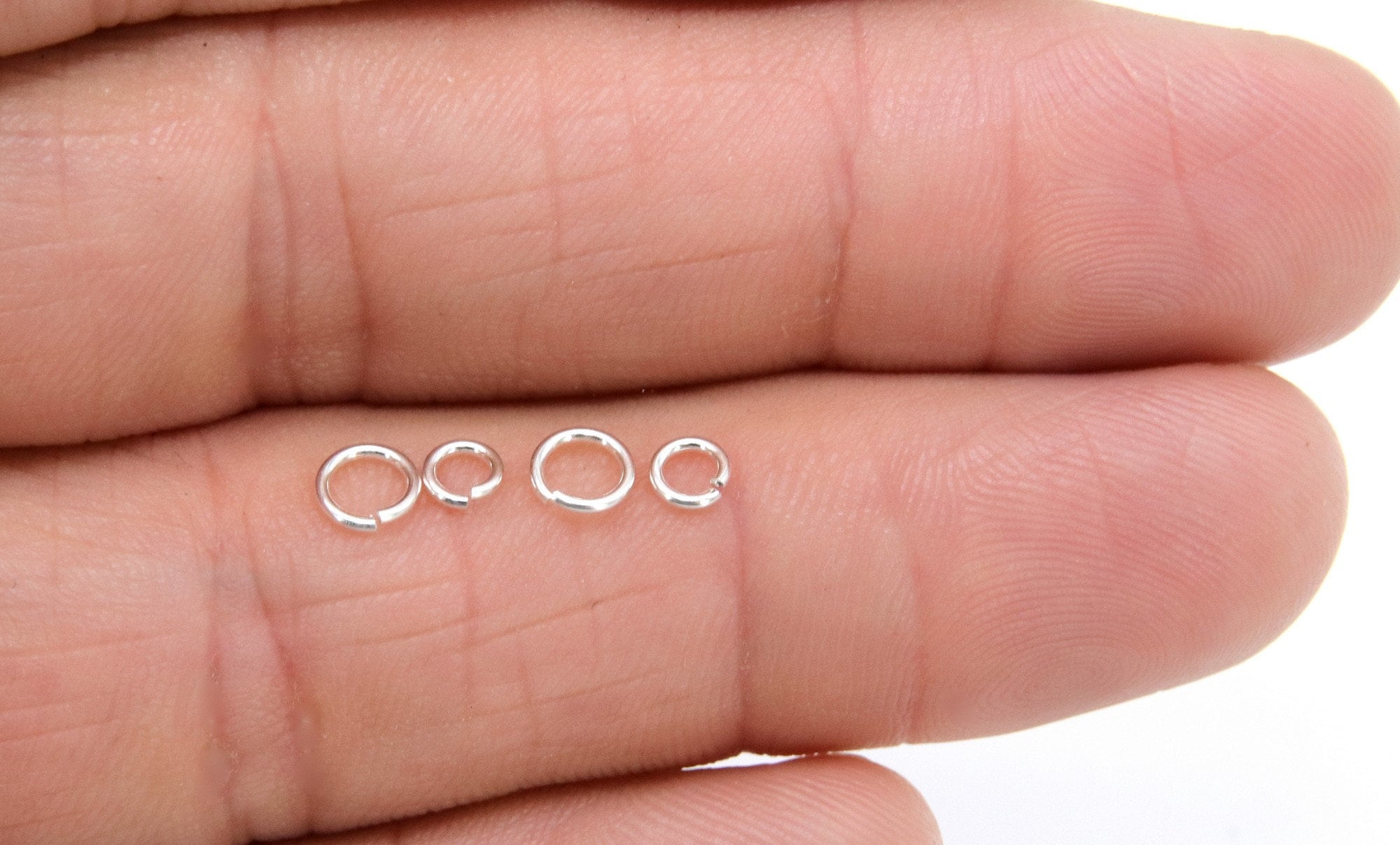 925 Sterling Silver Jump Rings, Open Snap Close Rings, 3.3 mm 4 mm 5 mm or 6 mm Strong