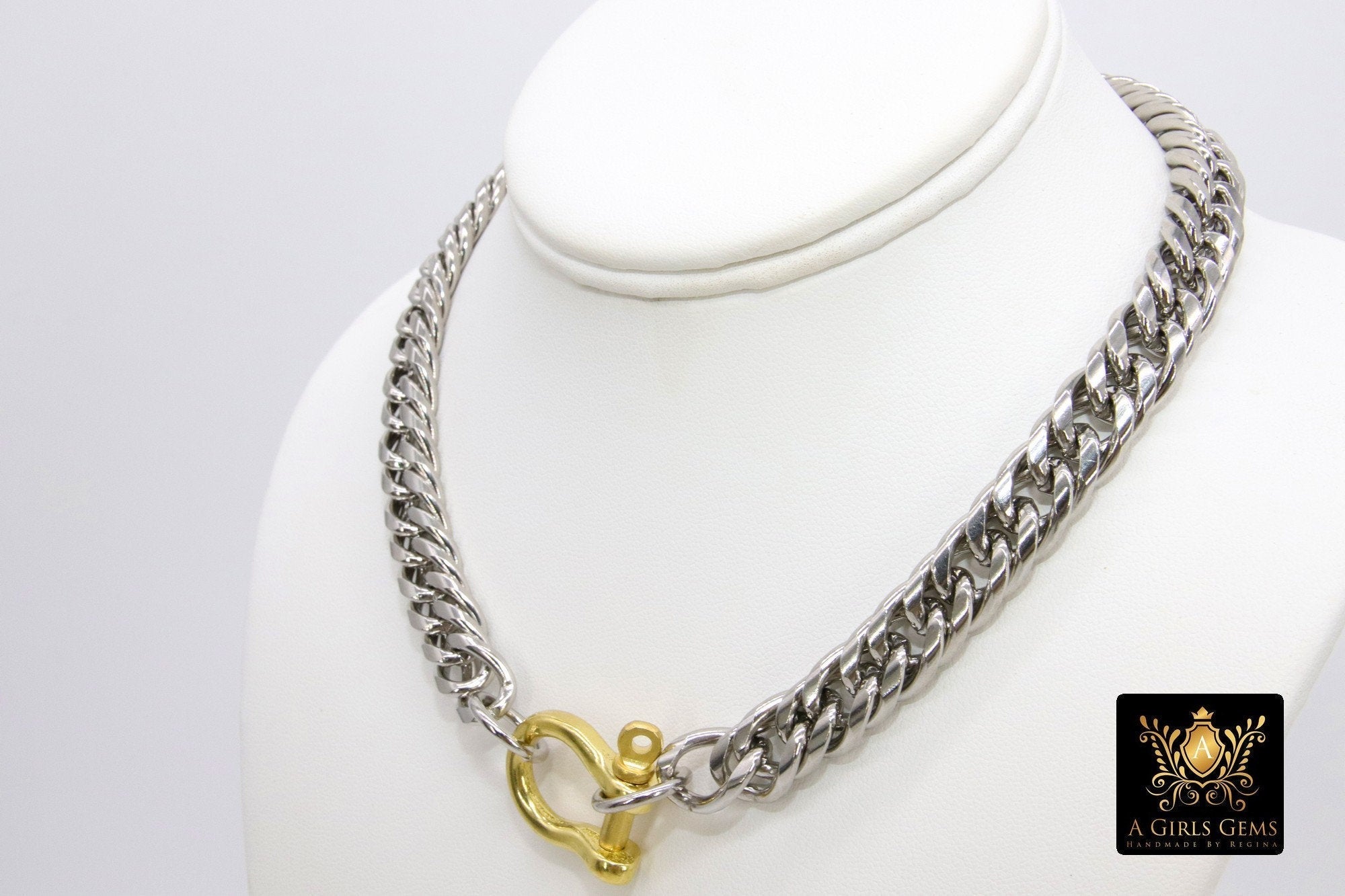 Discover the Mega Chunky Chain Necklace | Statement necklace in genuine  silver – Mila Silver