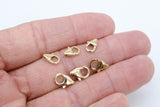 14 K Gold Filled Lobster Clasps, Parrot Clasp Jewelry Findings #2119, Sizes 5.5 x 8.2 mm