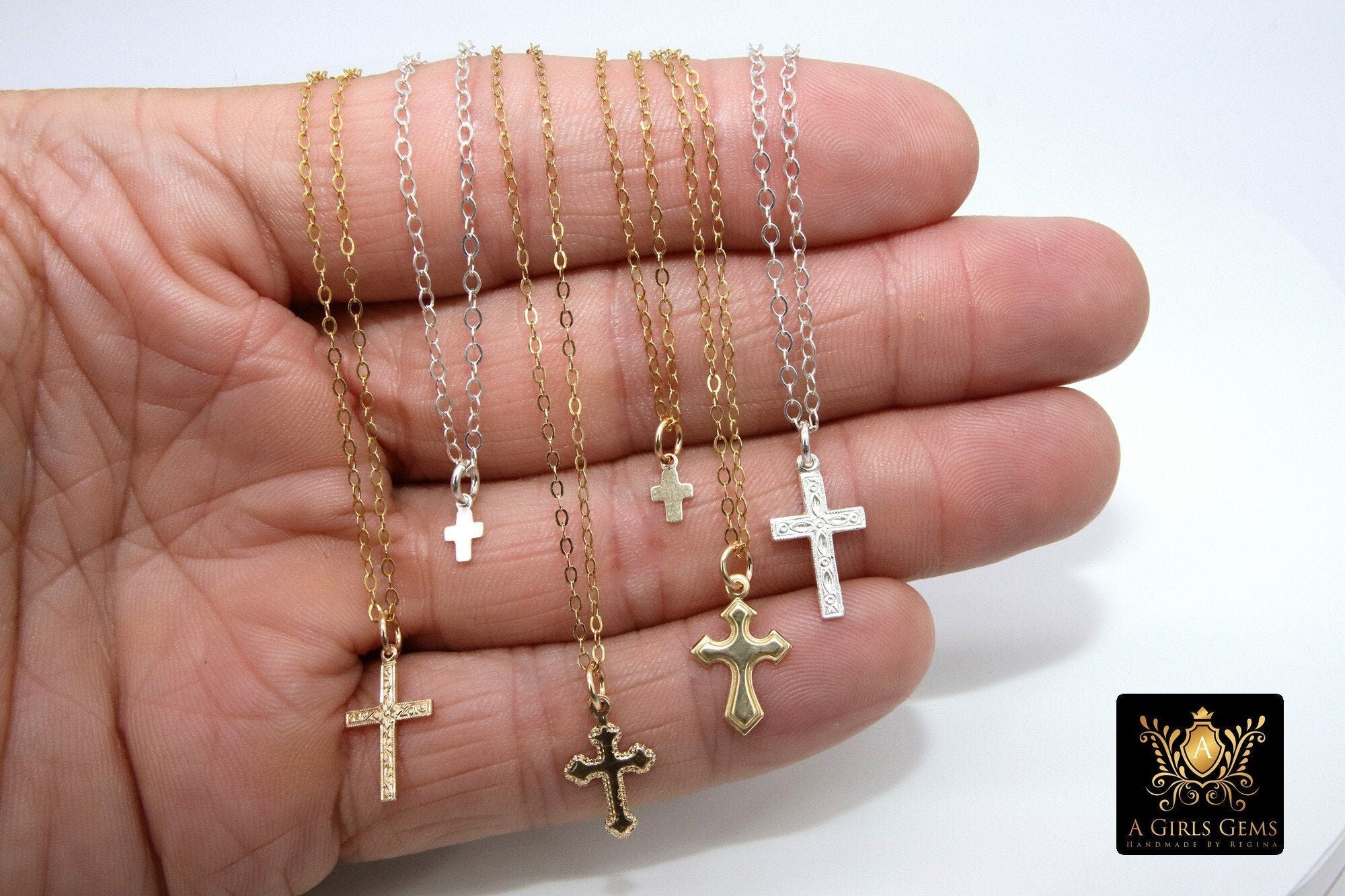 14k Gold Cross Necklaces, Religion Necklaces