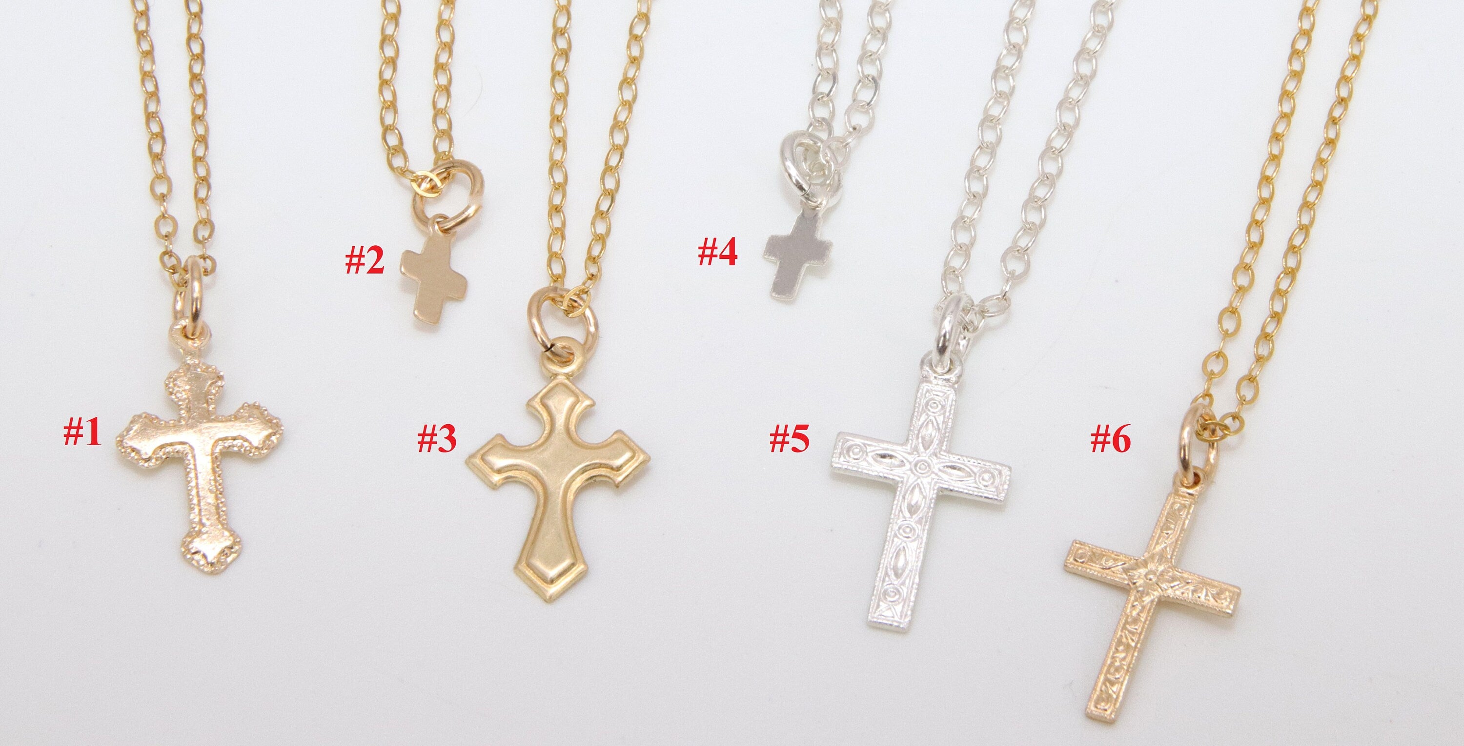 14k Gold Cross Necklaces | Religion Necklaces | 925 Sterling Silver Cross Necklace