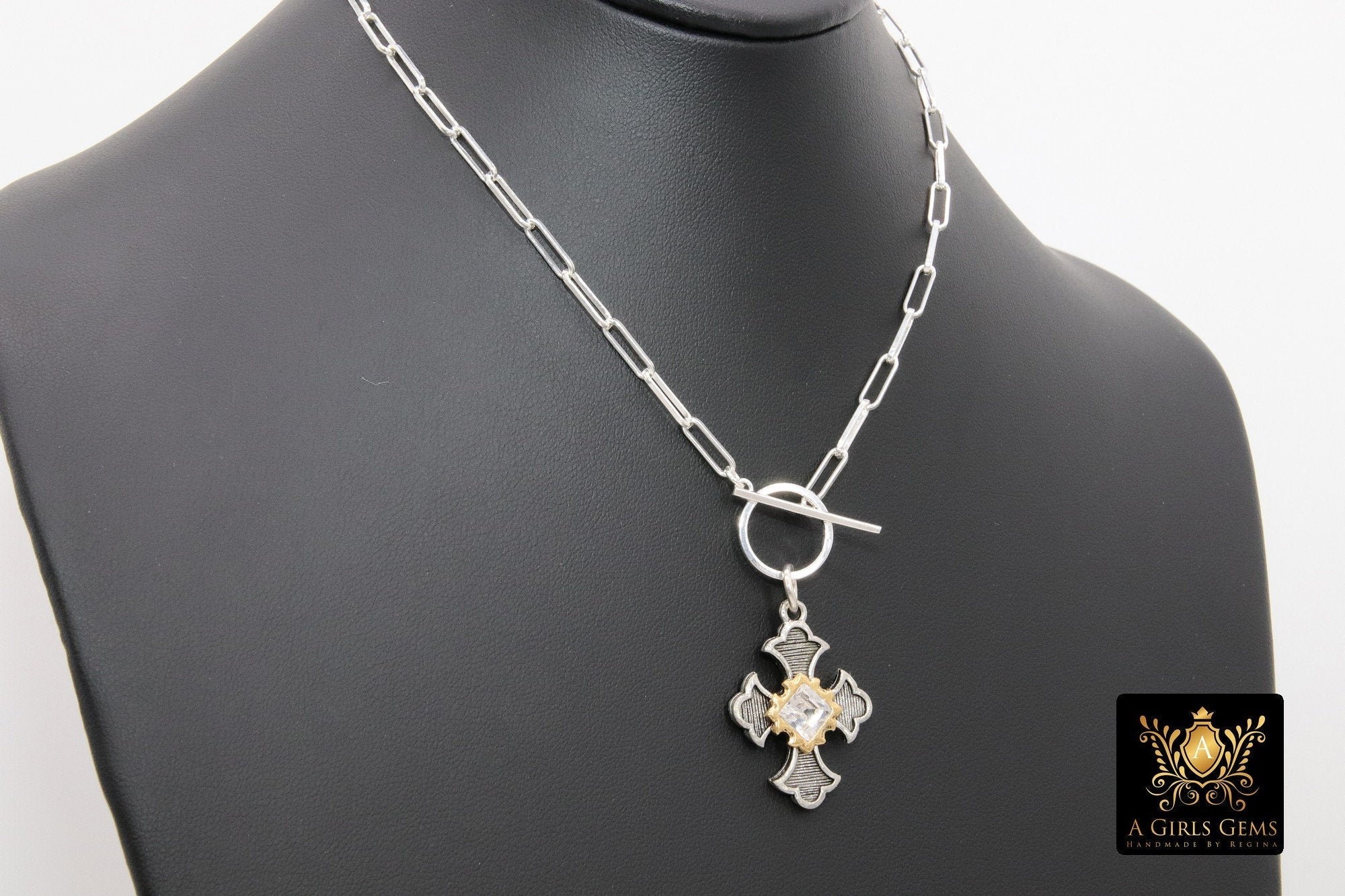 14k Gold Cross Necklaces | Religion Necklaces | 925 Sterling Silver Cross  Necklace – A Girls Gems