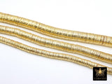 Silver Flat Spacer Beads, 20- 260 pcs Round Brushed Metal Discs, Heishi Rondelle