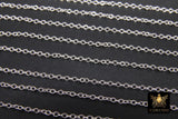 925 Sterling Silver Flat Chains, Unfinished Hammered Extender Chain - A Girls Gems