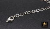 925 Sterling Silver Flat Chains, Unfinished Hammered Extender Chain - A Girls Gems