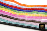 Heishi Flat Rondelle Beads, Colorful Acrylic Disc CB #150, 6 mm Bracelet Bangle Beads