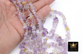 Natural Ametrine Beads, Shiny White Chips and Nugget Purple Lavender Beads BS #160, sizes 5-8 mm