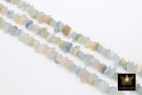 Natural Morganite Beads, Shiny Blue White Chips and Nugget Pink Beads BS #204 - A Girls Gems