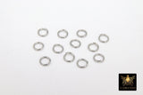 Stainless Steel Silver Jump Rings, Open Snap Close Rings #2385, 6 mm Strong