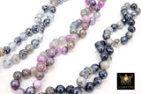 Natural Faceted Agate Beads, Electroplated Agate BS #218 - A Girls Gems