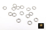 Stainless Steel Silver Jump Rings, Open Snap Close Rings #2384, 6 mm 7 mm 8 mm Strong