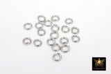 Stainless Steel Silver Jump Rings, Open Snap Close Rings #2384, 6 mm 7 mm 8 mm Strong