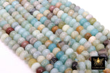 Faceted Amazonite Heishi Blue Beads, White Thick Rondelle Jewelry Beads BS #202, Pastel beads in sizes 8 x 6 mm 14.5 inch Strands