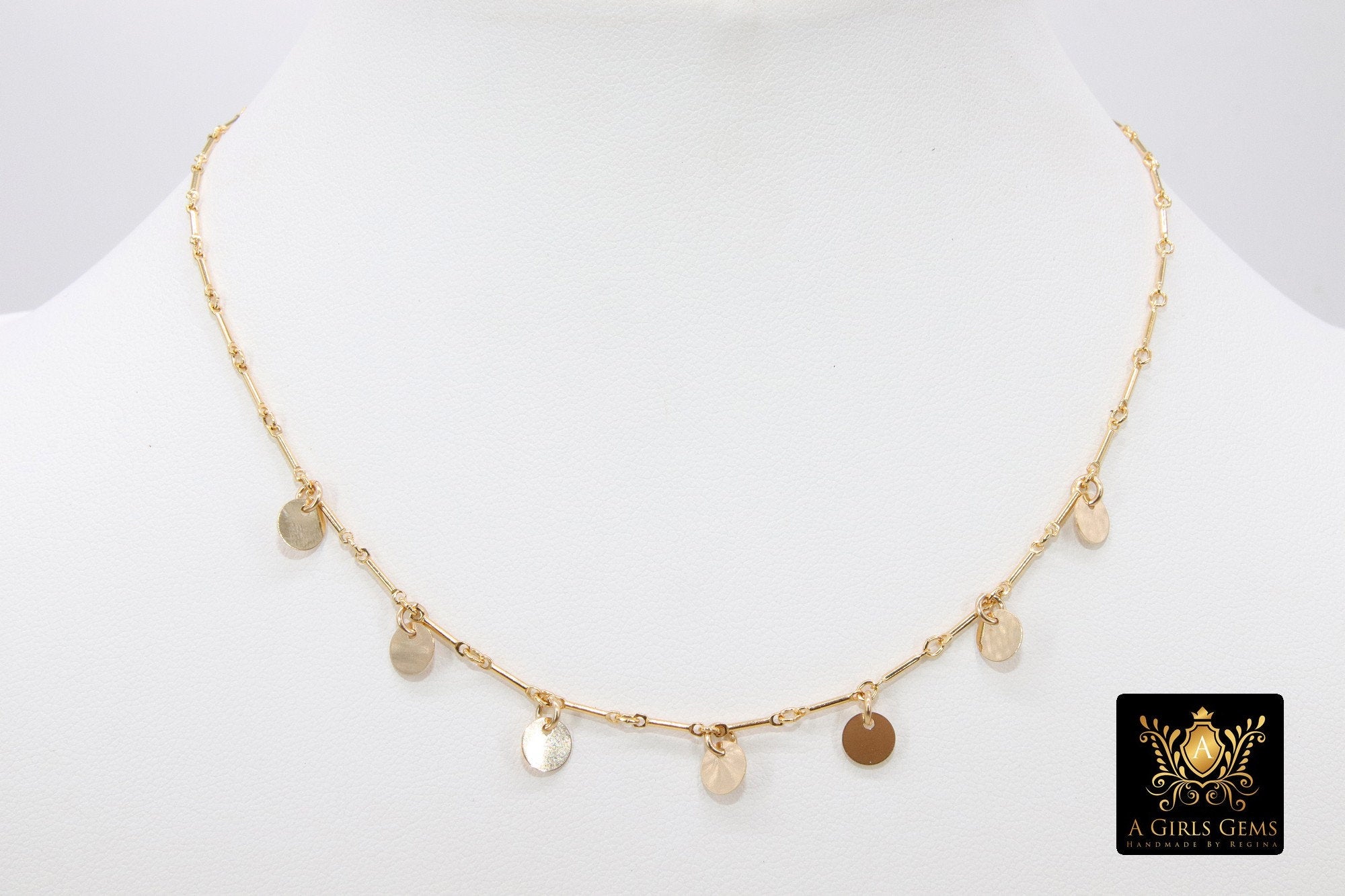 14K Gold Filled Necklace Pendant And Connector Collection, 19
