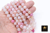 Electroplated White Pink Fire Agate Beads, Faceted Fuchsia Beads BS #231, sizes in 10 mm 14.5 inch FULL Strands