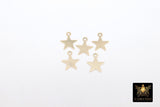14 K Gold Filled Star Charms, 14 20 Jewelry, 8 mm Constellation Dangle Charms #2290