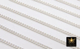 925 Sterling Silver Curb Chain, 4 mm Dainty Curb Chain CH #833, Silver Unfinished Cable Jewelry Chain